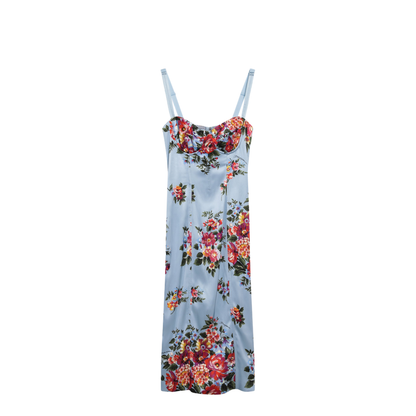 MAYFEYR - Dolce & Gabbana - Midi Dress In Twill With Floral Print - F60DGTFSICEHC5ZO