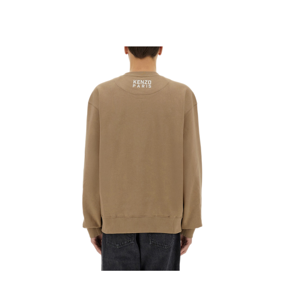 Happy Tiger Embroidered Sweatshirt in Cotton