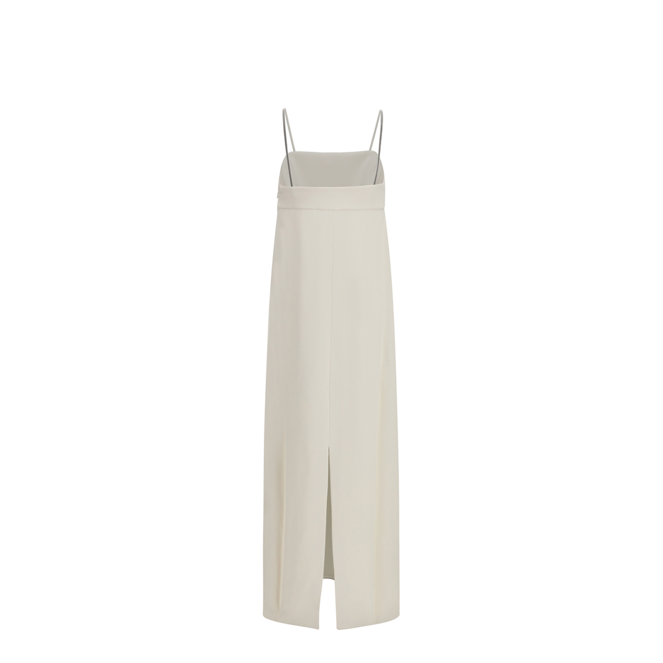 MAYFEYR - Brunello Cucinelli - Long Silk Dress With Monili Chain - MA029A5334C7936