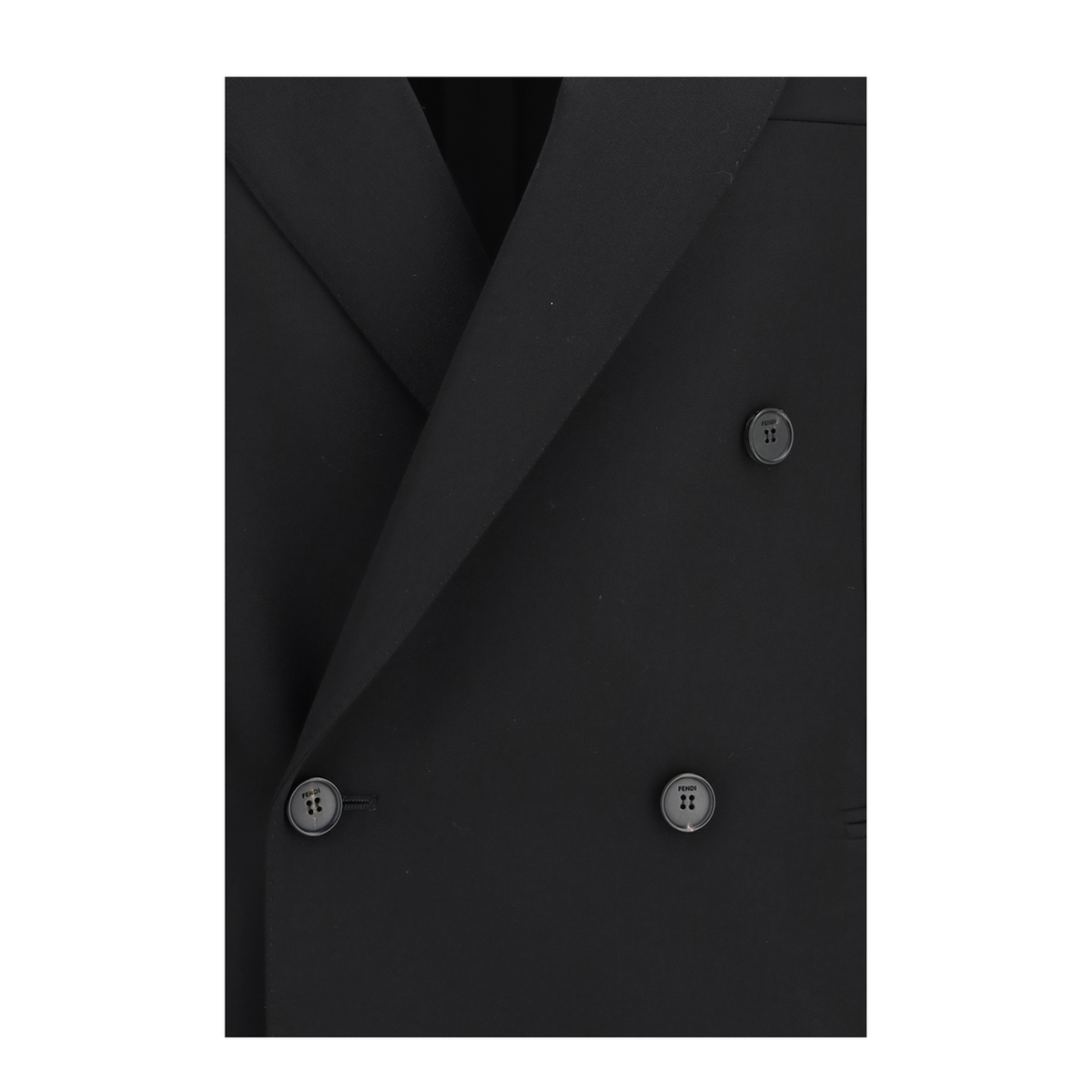 Double Breasted Wool Twill Blazer