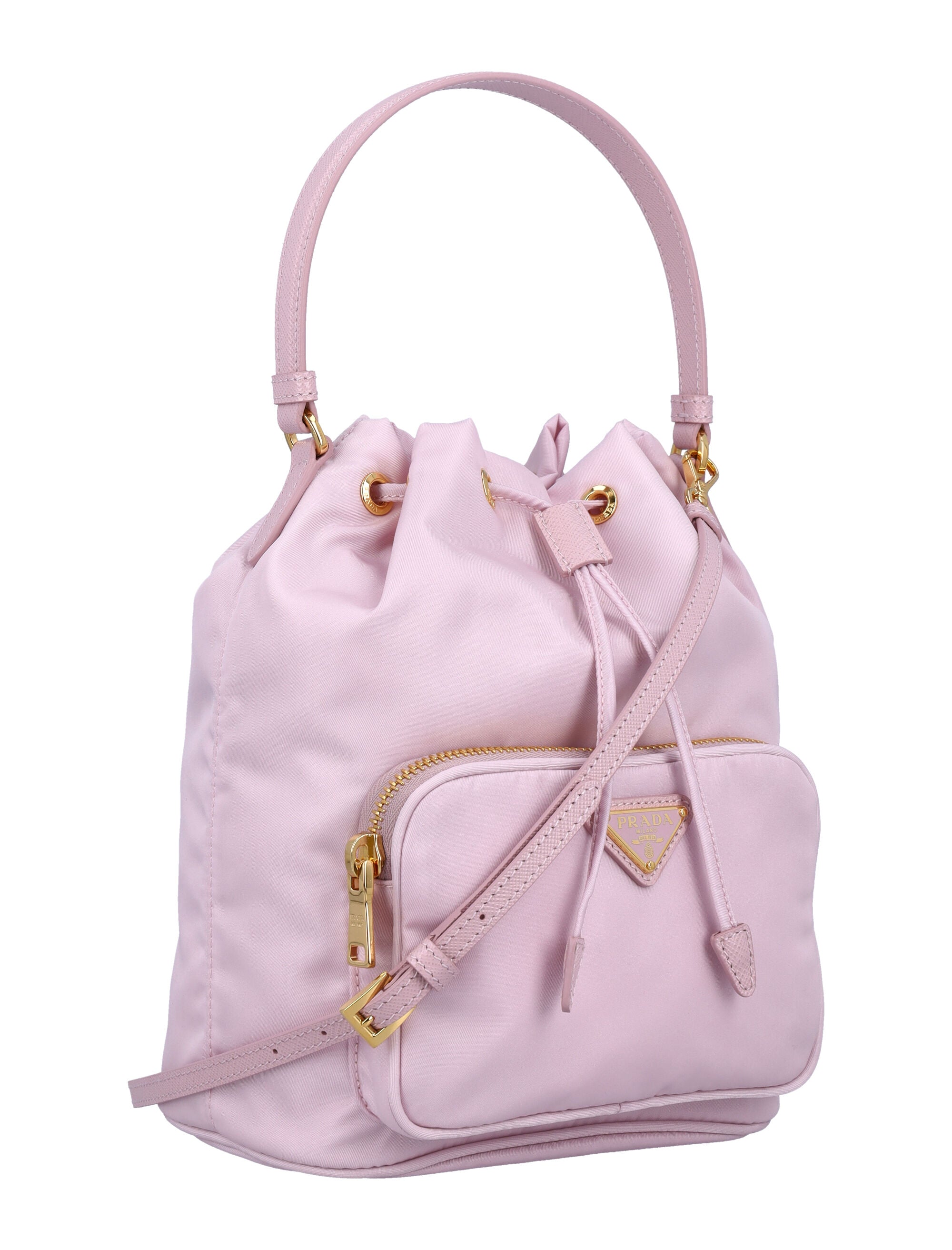 Bag in Re-nylon with Triangular Logo