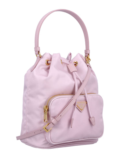 Bag in Re-nylon with Triangular Logo