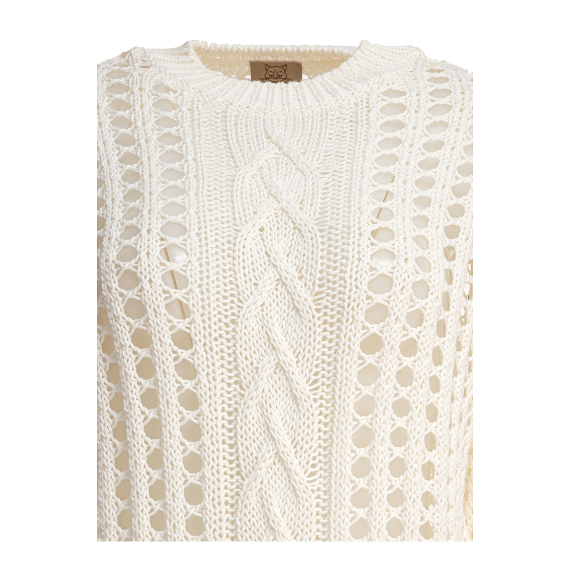 MAYFEYR - Rakkì - Summer Breathless Crewneck Sweater - SUMMERBREATHLESSBIANCOLATTE