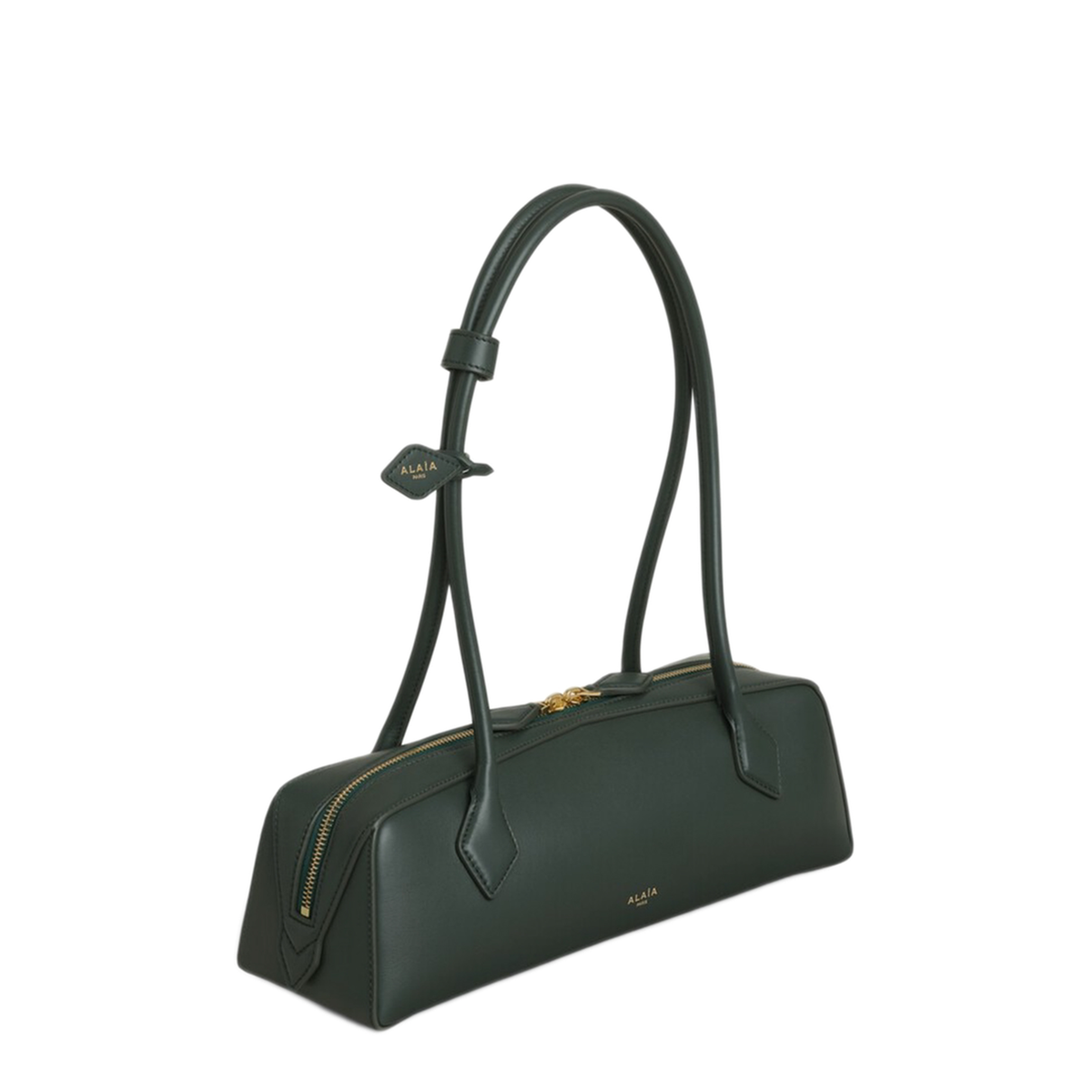 Le Teckel Medium Calfskin Shoulder Bag - Lichen