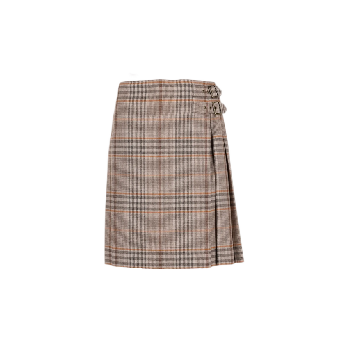 Embroidered Wool Skirt