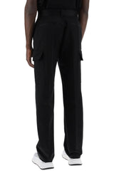 Versace cotton gabardine cargo pants in