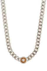 Versace medusa chain necklace with pendant