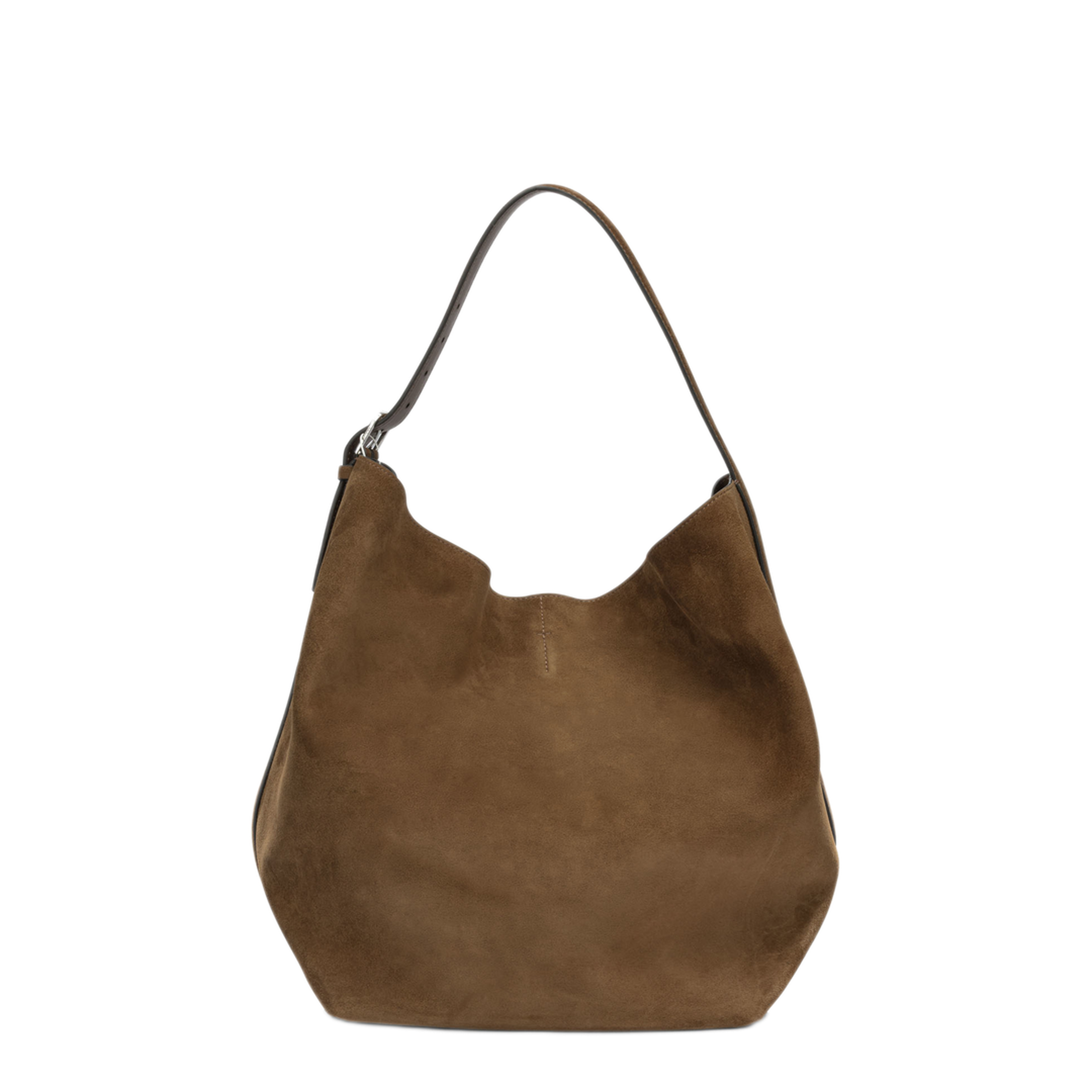 MAYFEYR - Toteme - Suede Medium Shoulder Bag - 234WAL853LE0004105TAN