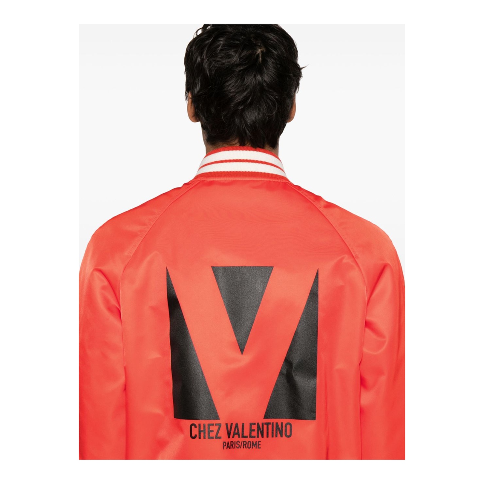 Chez Valentino-Print Bomber Jacket