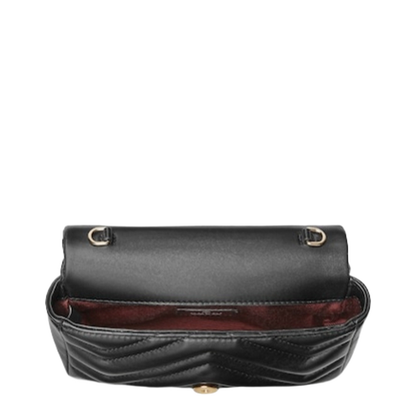 Marmont Mini Shoulder Bag in Black Leather