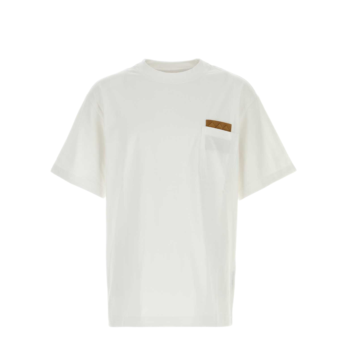 MAYFEYR - Bottega Veneta - T Shirt Taschino Con Dettaglio Pelle - 838924V4N509000