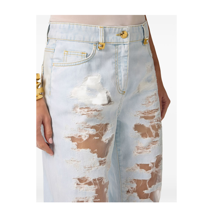 MAYFEYR - Elisabetta Franchi - Clear Blue Jeans - PJ32N62E2FF6