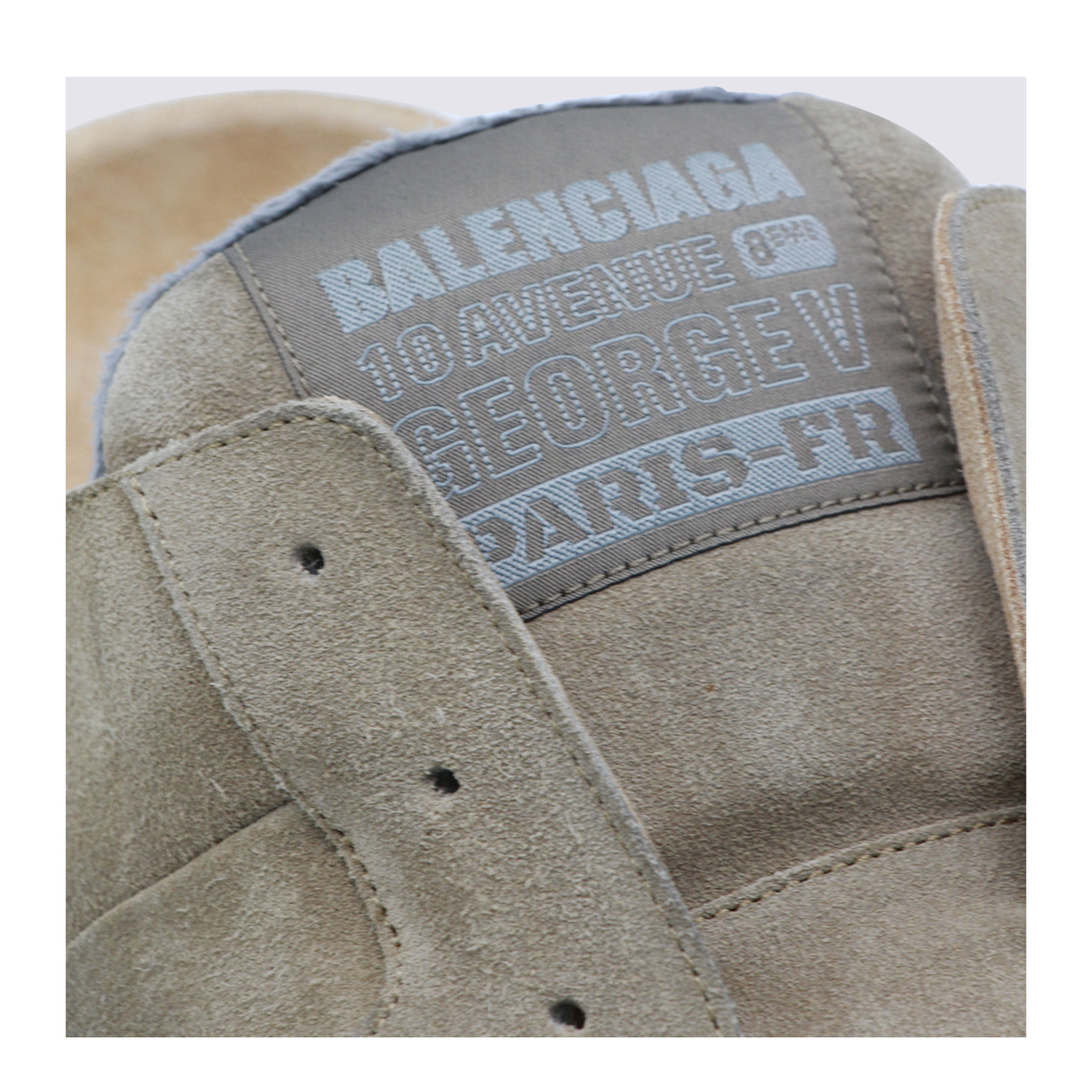 Dumbo Sabot in Distressed Suede Calfskin