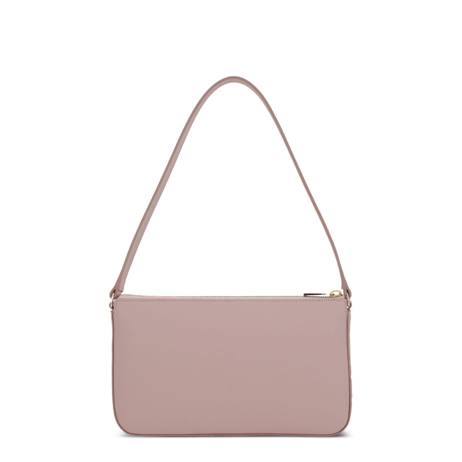 Pink Top Zip Fastening Single Shoulder Strap Bag