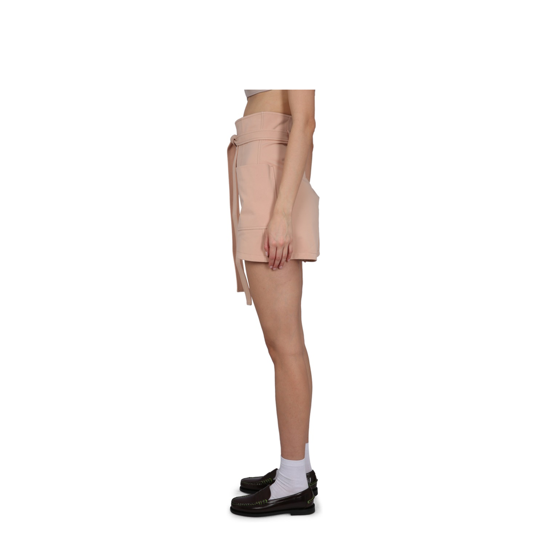 MAYFEYR - PHILOSOPHY DI LORENZO SERAFINI - High Waist Shorts With Belt - 033321260168