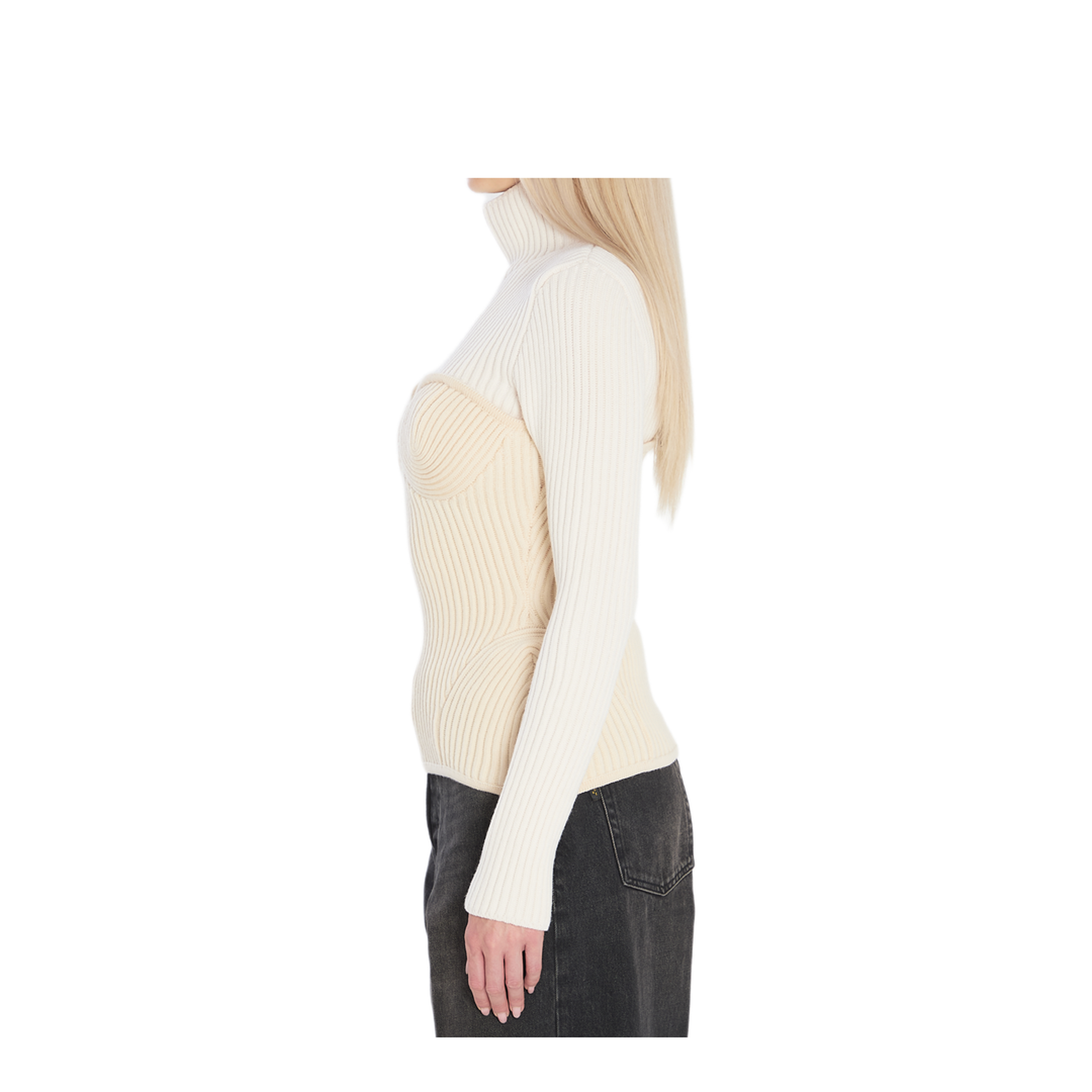 MAYFEYR - Jean Paul Gaultier - Ribbed Knit Pullover - WPO005K0010103
