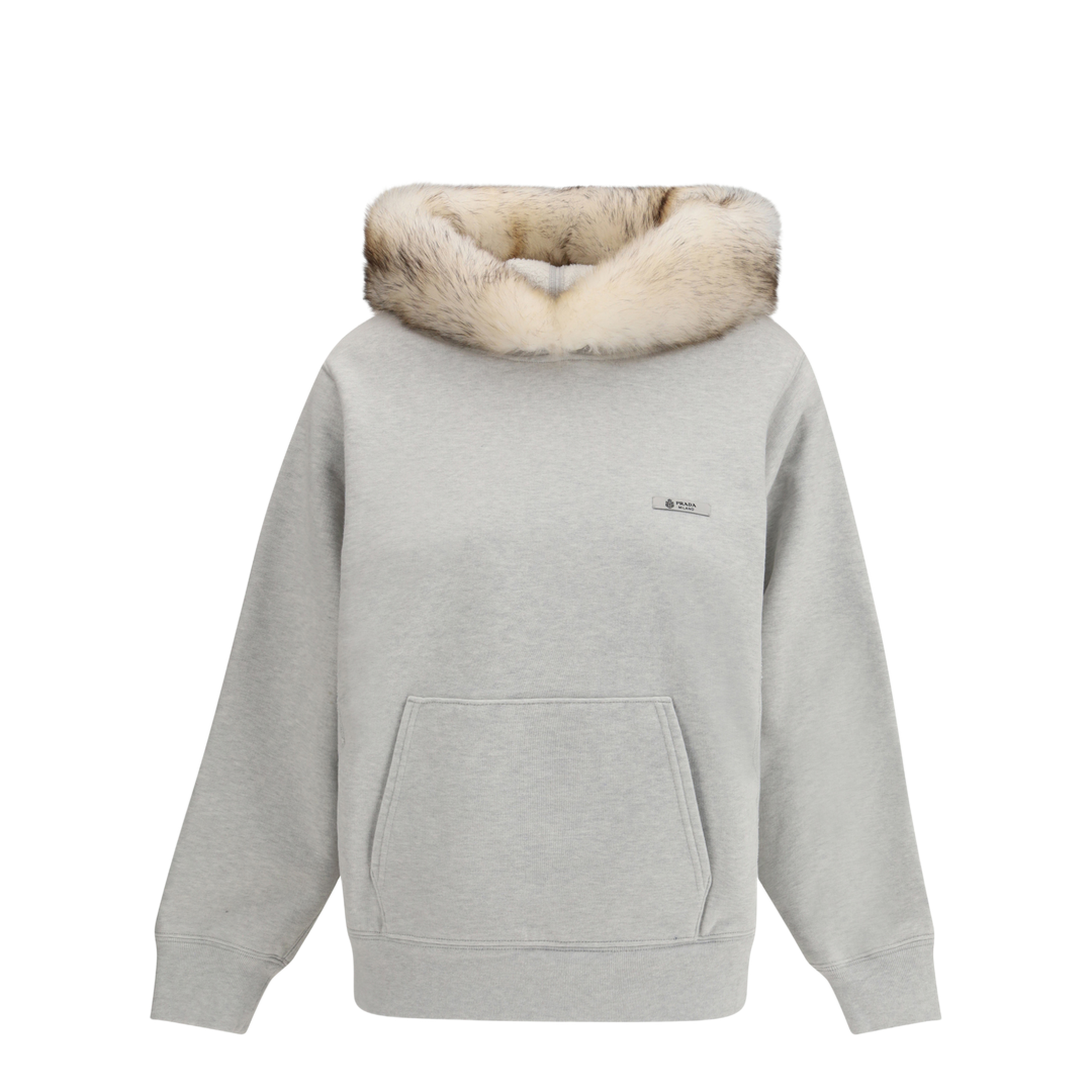 MAYFEYR - Prada - Hoodie Features A Hood Lined In Shearling - 134723SOOO18NH