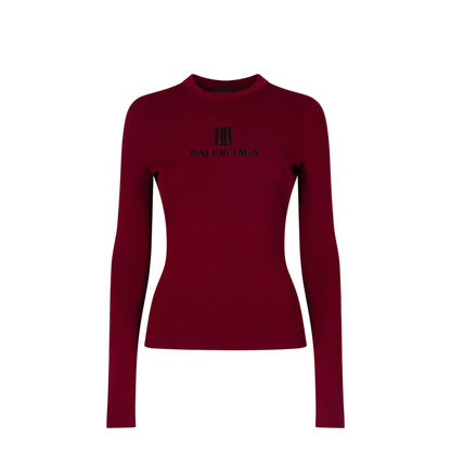 MAYFEYR - Balenciaga - Ribbed Crewneck Long-Sleeved Fitted Top - 835494T5231