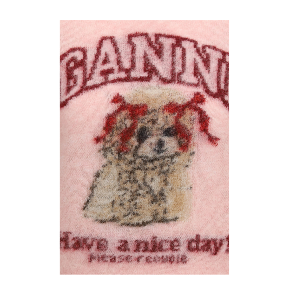 MAYFEYR - Ganni - Alpaca Graphic Knit T Shirt - A1070093868