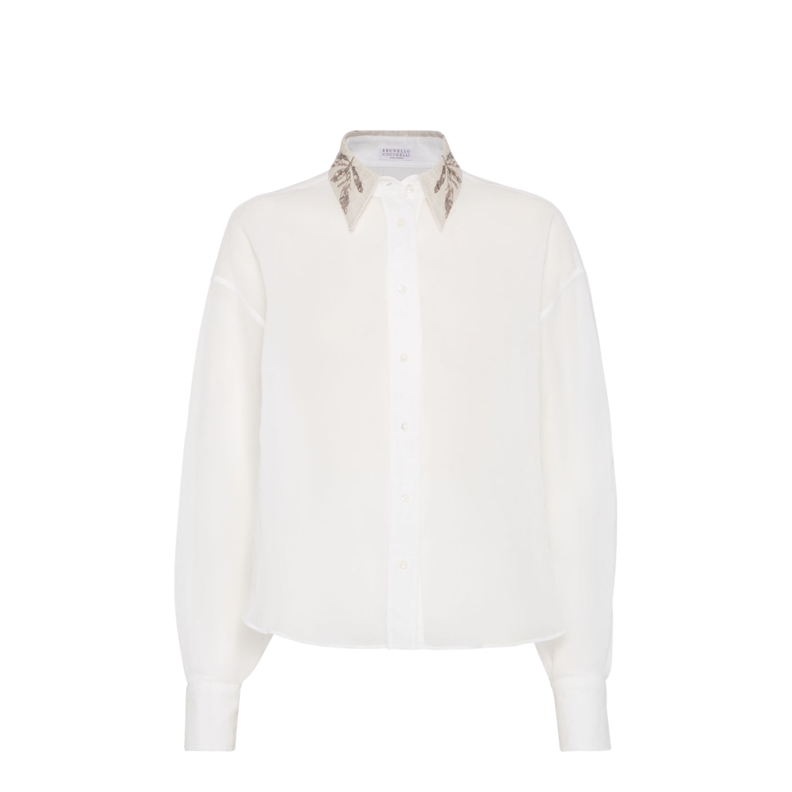 Embroidered Collar Shirt