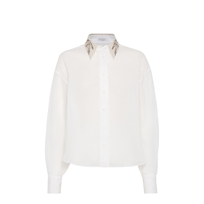 Embroidered Collar Shirt