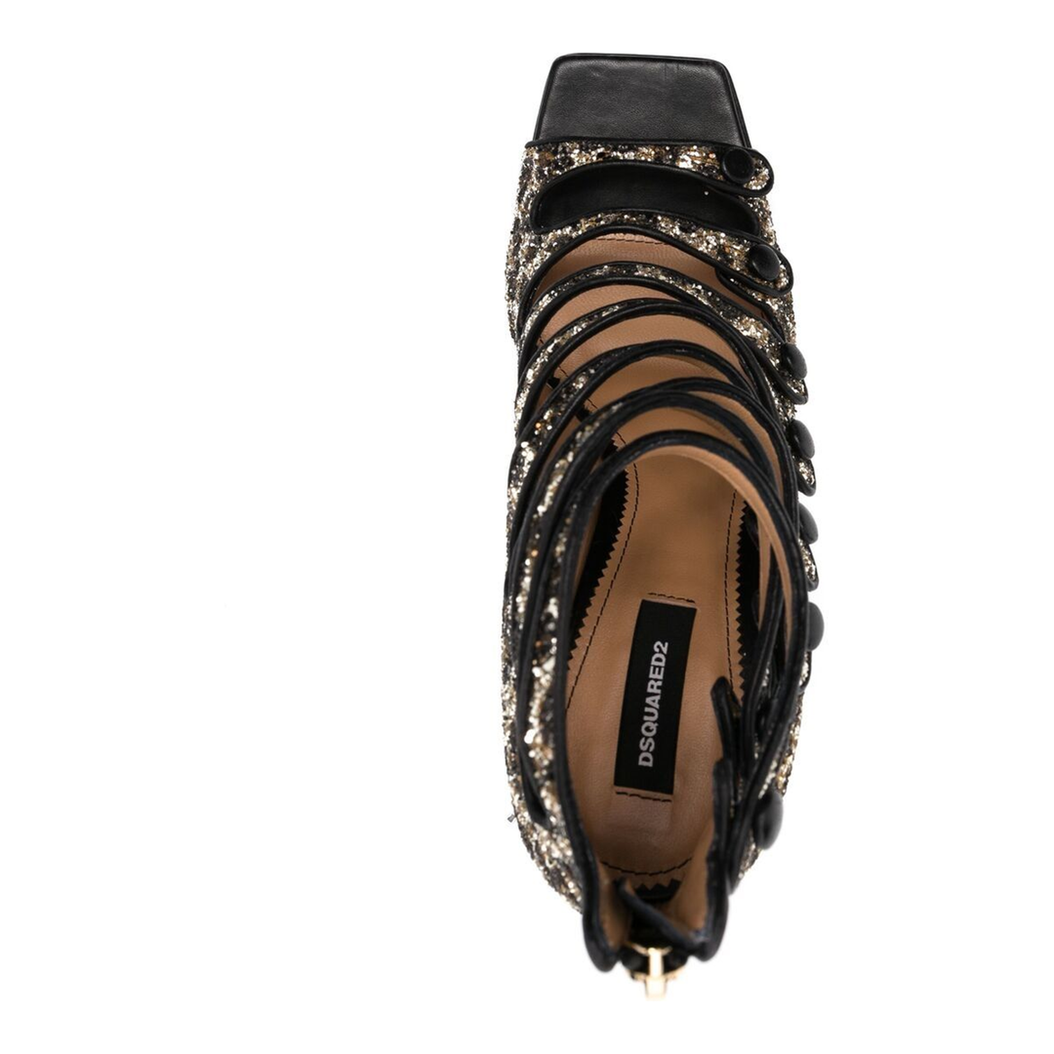 MAYFEYR - Dsquared2 - Glitter-Embellished Leopard-Print Sandals - HSW018629204551A003