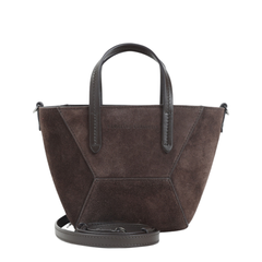 Leather Shoulder Bag - Brown