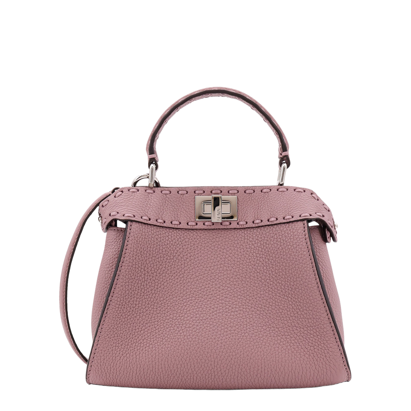 Peekaboo ISeeU Leather Top Handle Bags - Pastel Pink