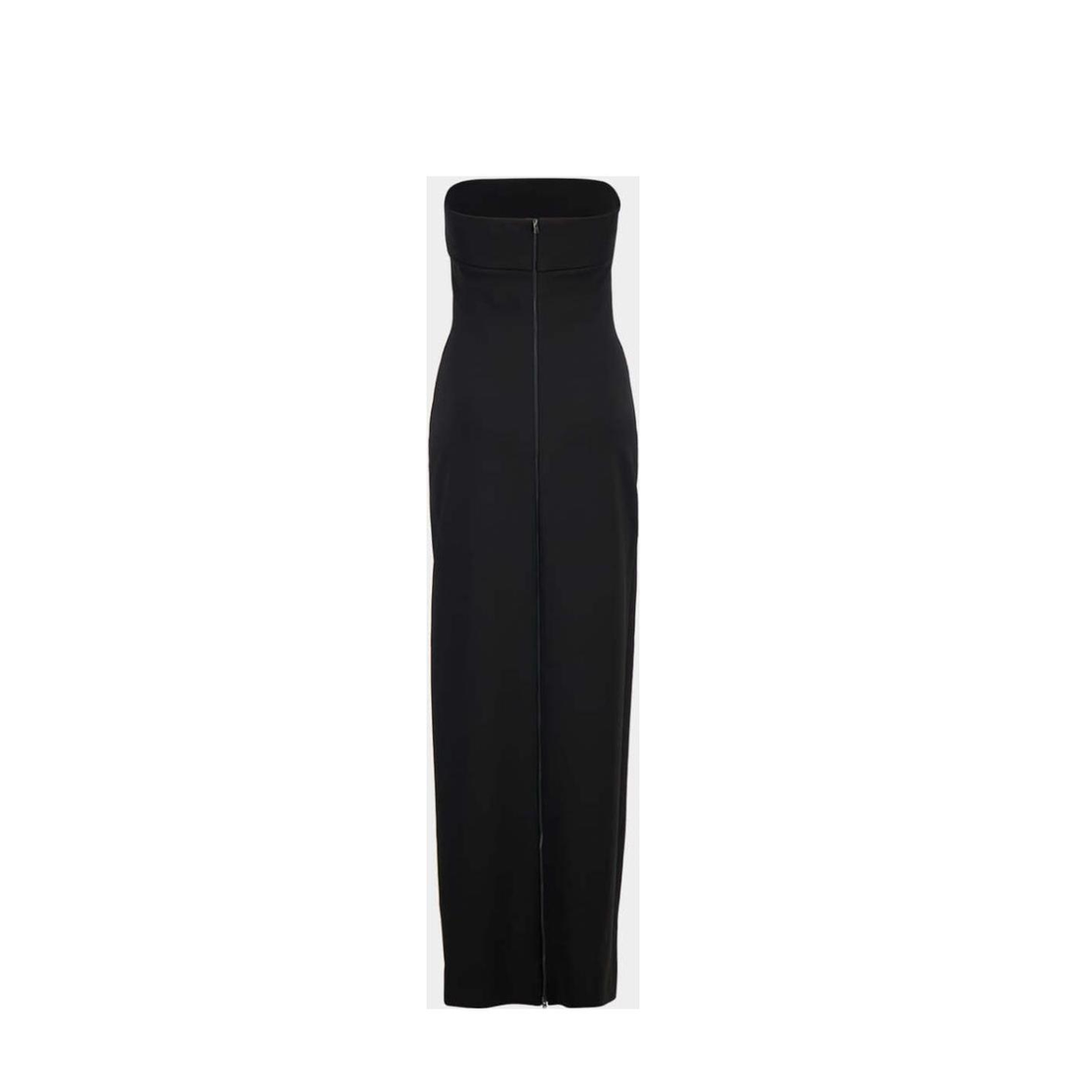 Belted Bustier Long Dress Black