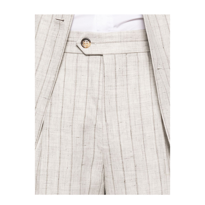 Linen Double-breasted Suit