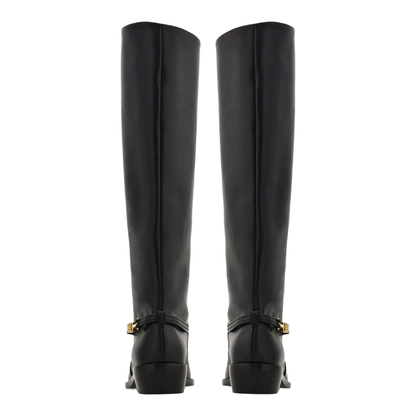 MAYFEYR - Ferragamo - F Buckle Therma Knee Riding Boots - 01K2260784901