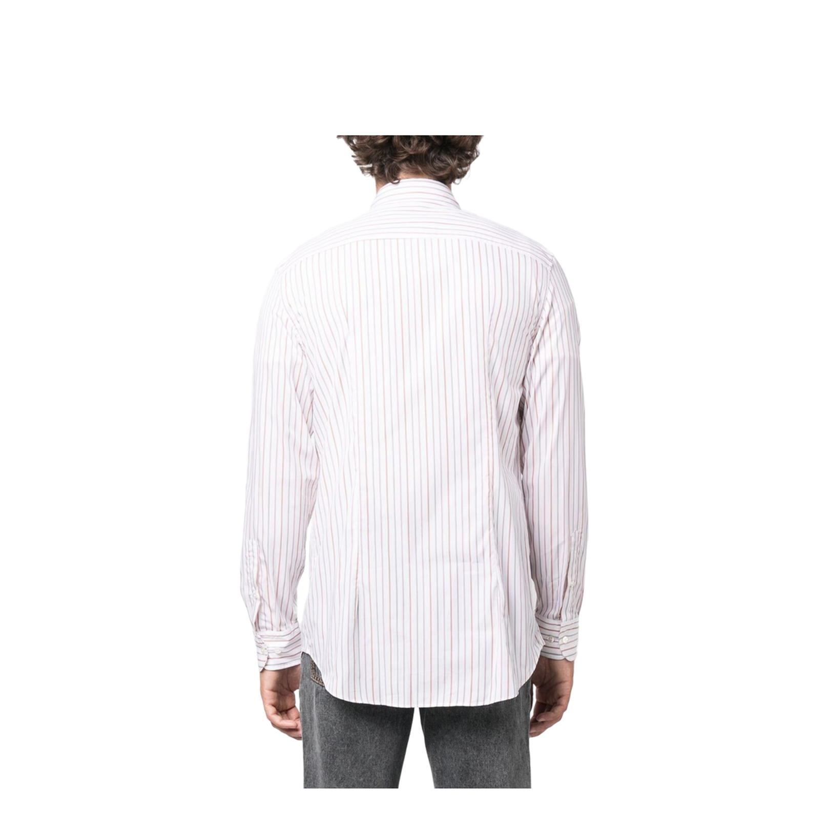 Logo-Embroidered Striped Shirt