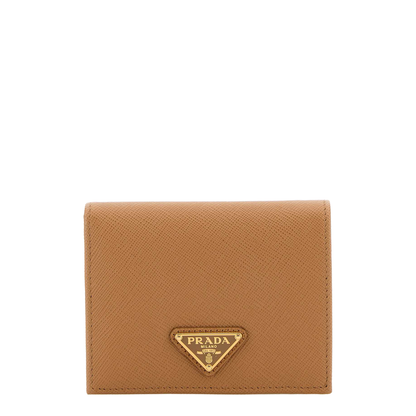 Natural Small Saffiano Leather Wallet