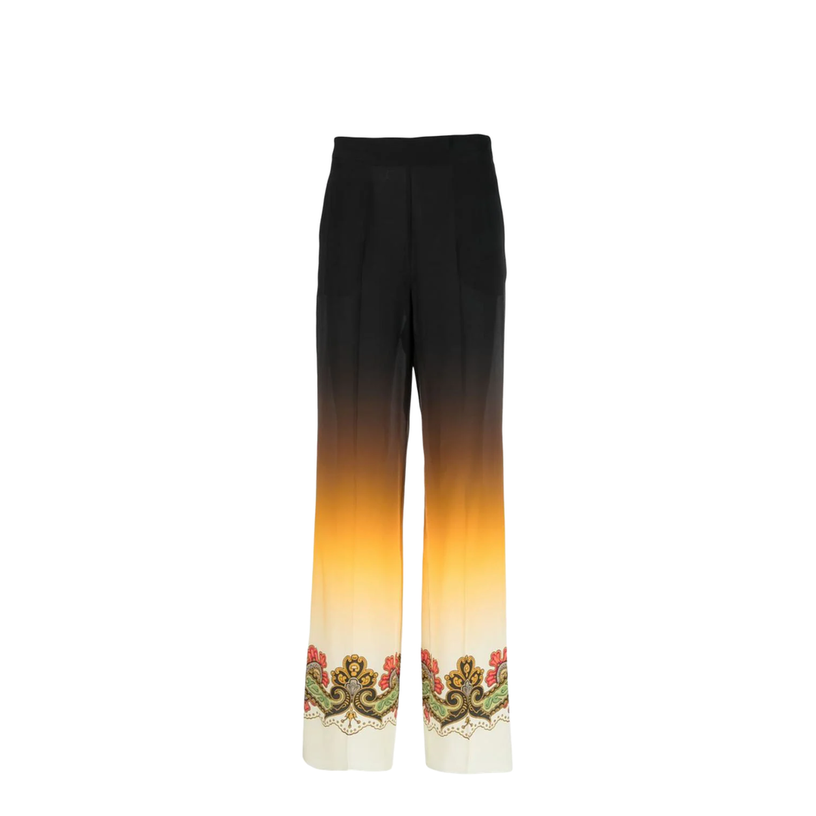 Graphic-Print Straight-Leg Pants