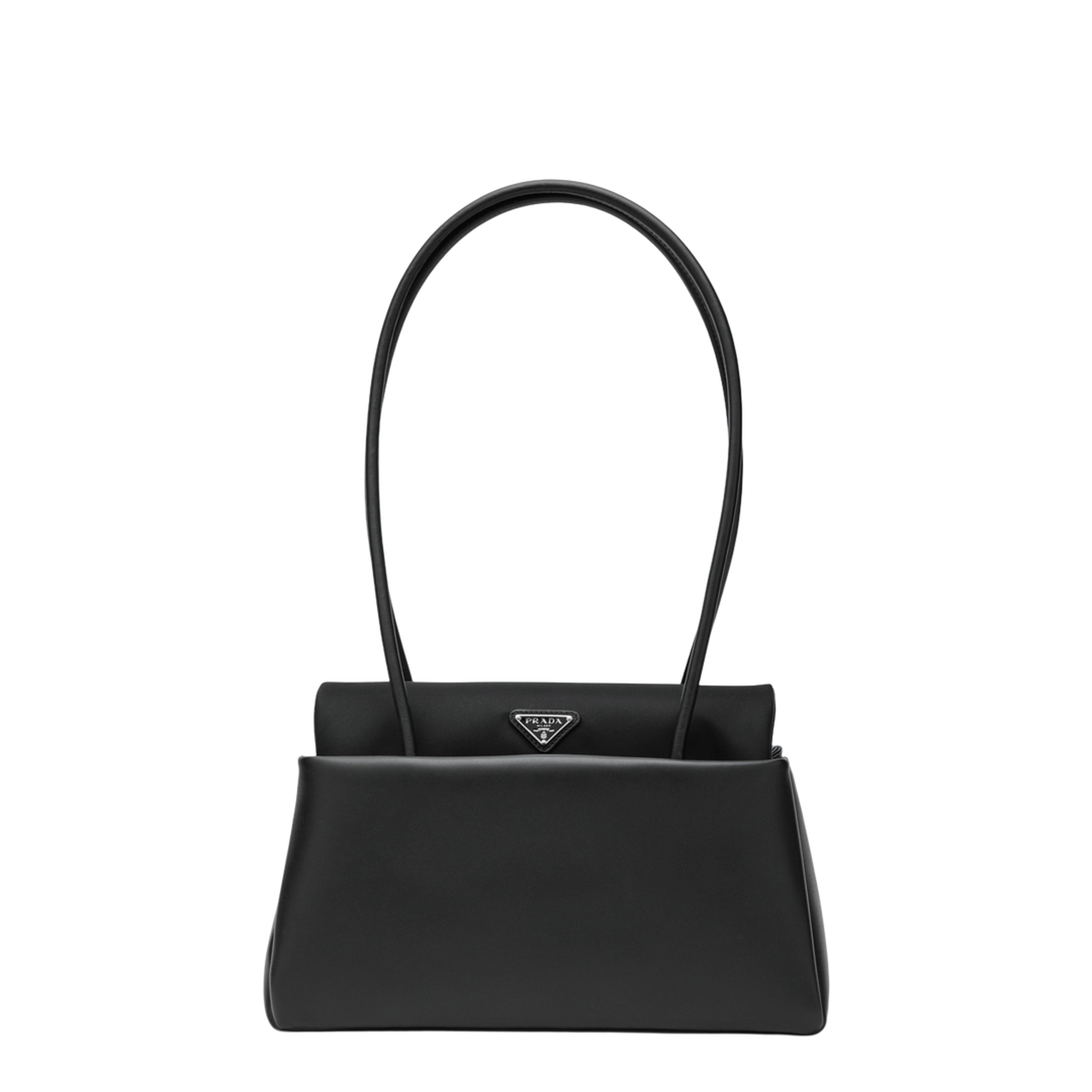 MAYFEYR - Prada - Passage Medium Bag In Leather And Black Re-Nylon - 1BA495OPO2G52F0002
