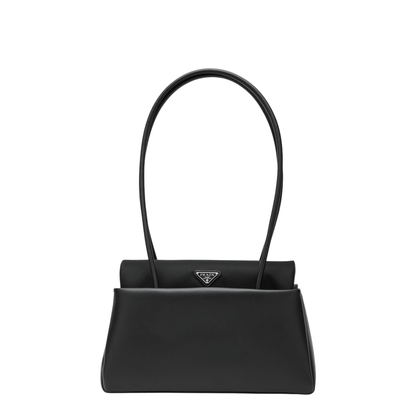 MAYFEYR - Prada - Passage Medium Bag In Leather And Black Re-Nylon - 1BA495OPO2G52F0002