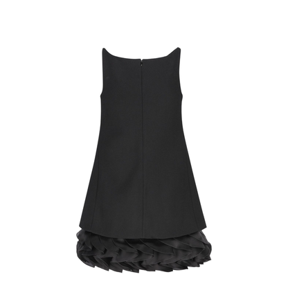 Bouquet Mini Dress in Gauffered Double Wool