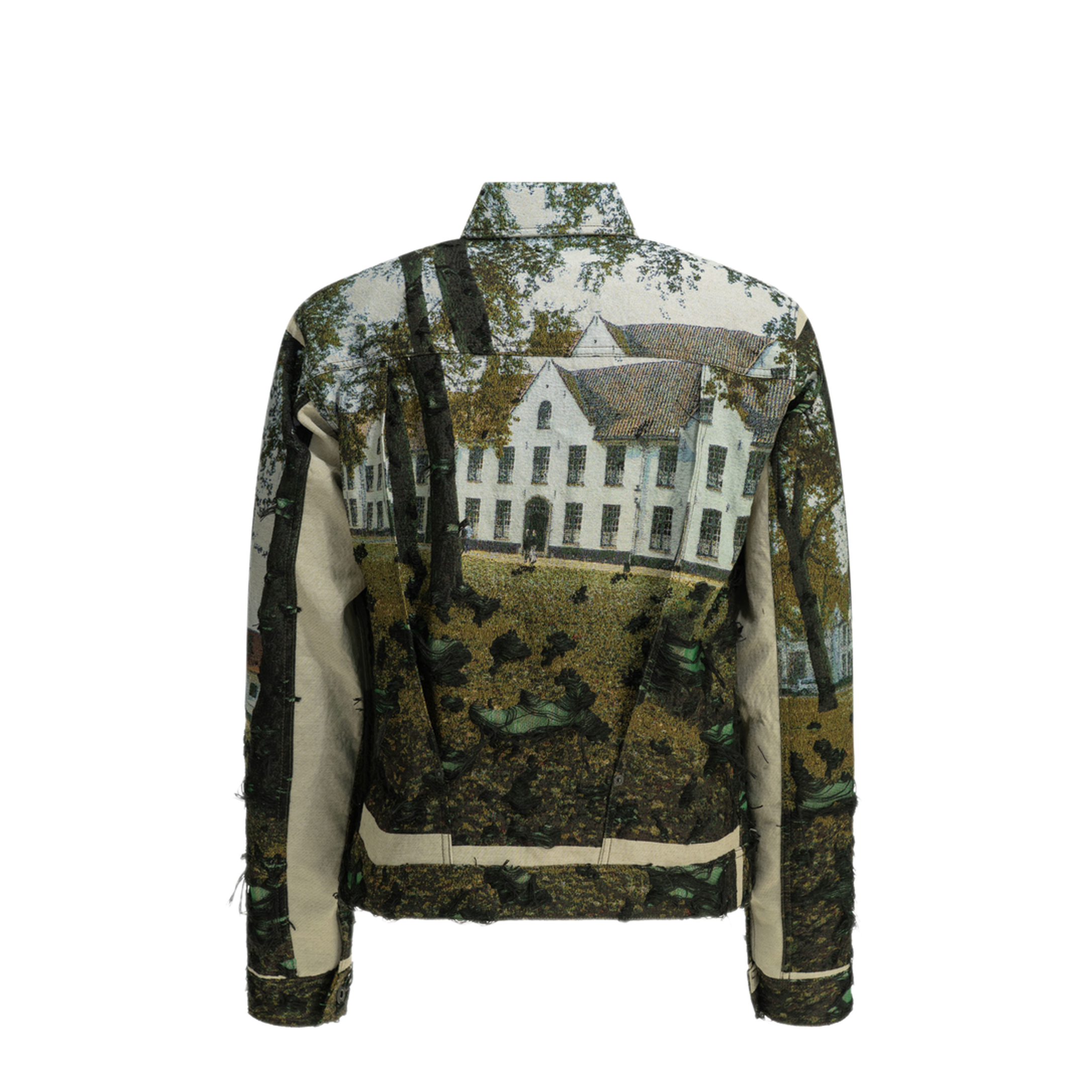 MAYFEYR -  - Gobelin Weave House Lightweight Jacket - WQJ030S261GRNBKLGTBLU