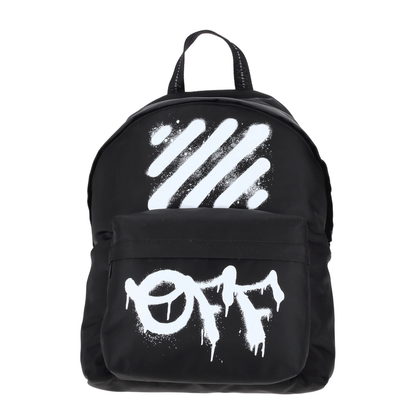 Diag Spray Backpack Black - White