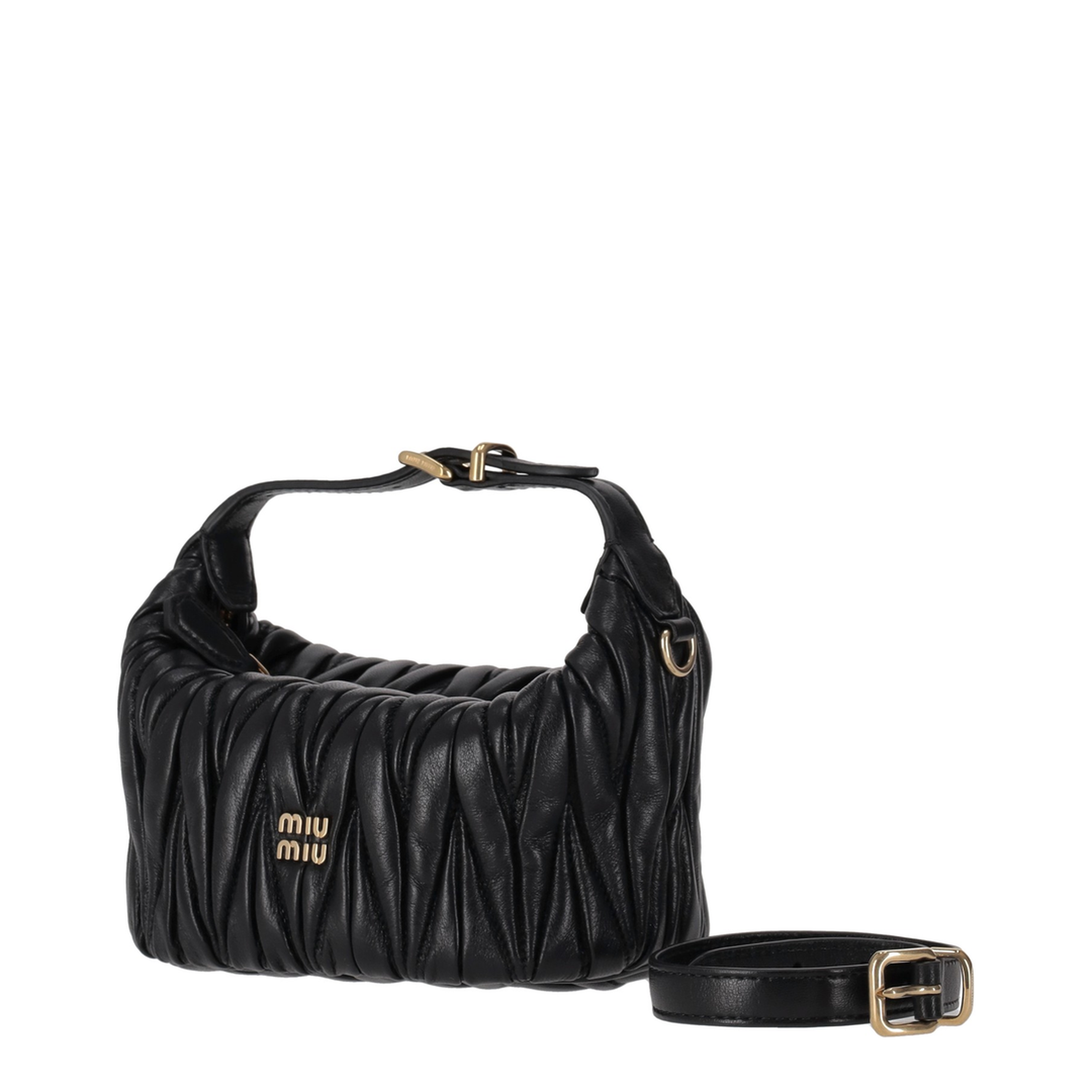 Matelassé Nappa Leather Pouch