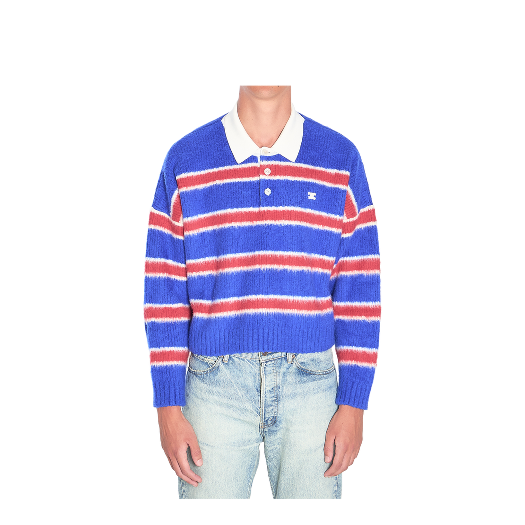 MAYFEYR - Celine - Striped Polo-Style Knit - RY0FQ0ZQJGBT8
