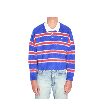 MAYFEYR - Celine - Striped Polo-Style Knit - RY0FQ0ZQJGBT8