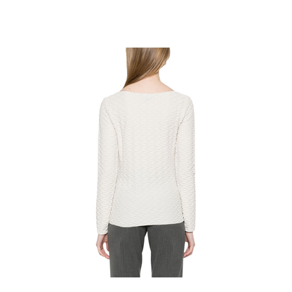 Jacquard Jersey Jumper with Embossed Pattern
