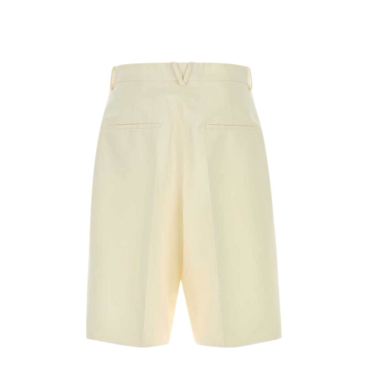 MAYFEYR - Bottega Veneta - Ivory Cotton Blend Bermuda Shorts - A001IBV6BY09107