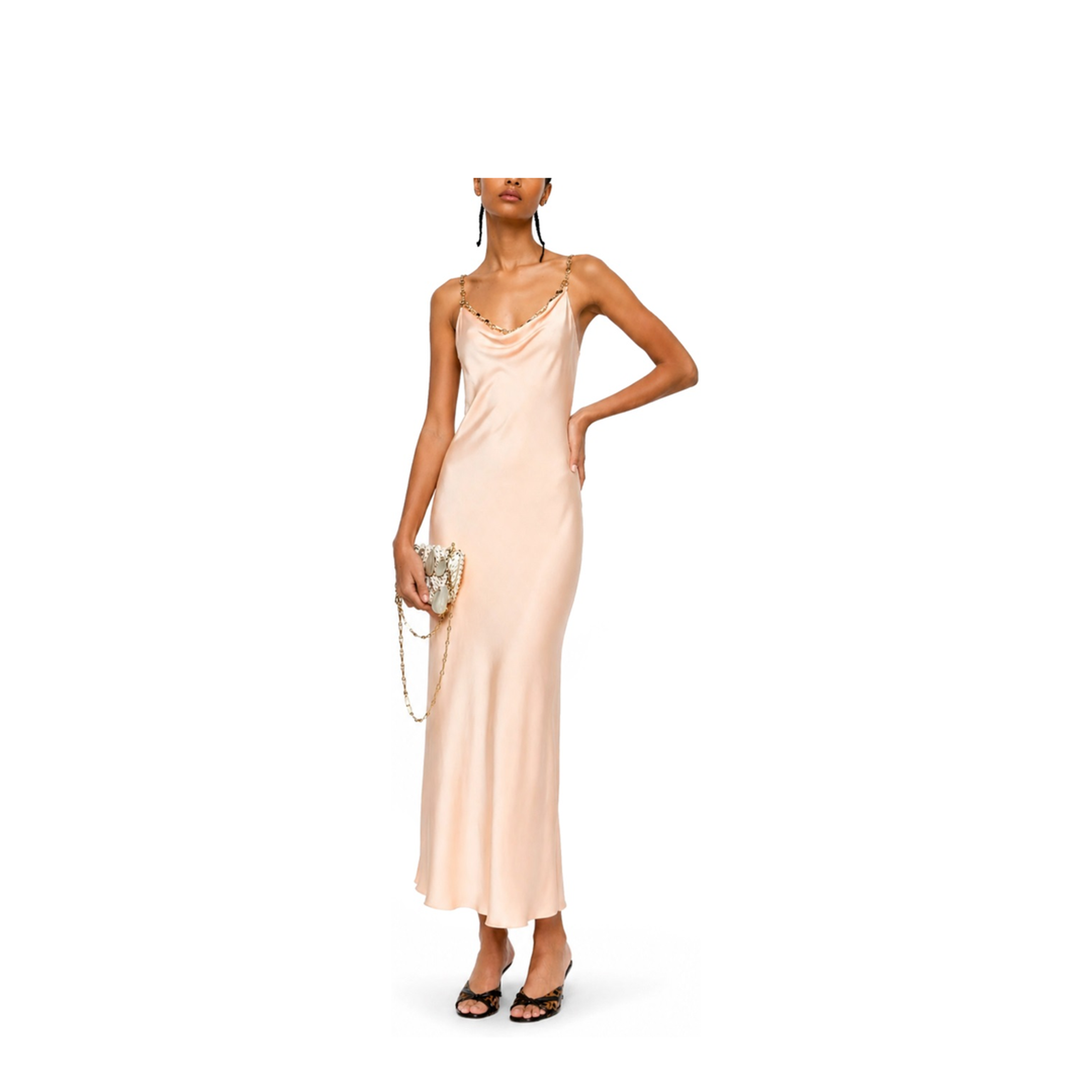MAYFEYR - RABANNE - Midi Dress In Pink Satin - 26PCRO071PO0336P259