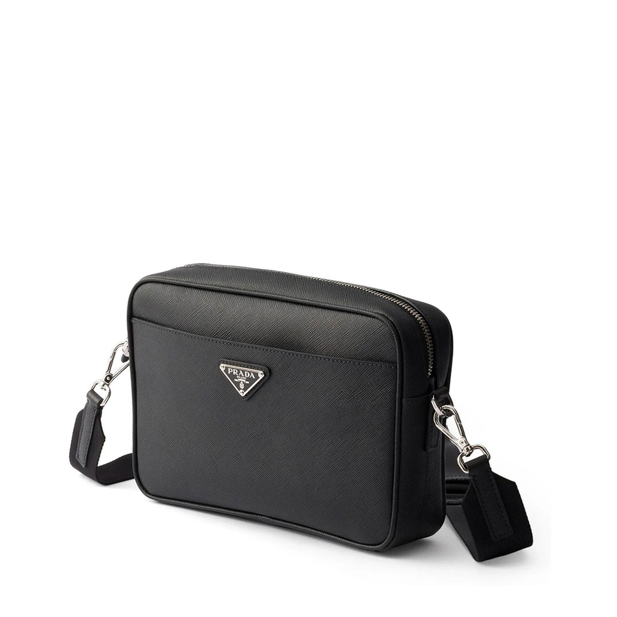 Saffiano Calfskin Shoulder Bag - Nero