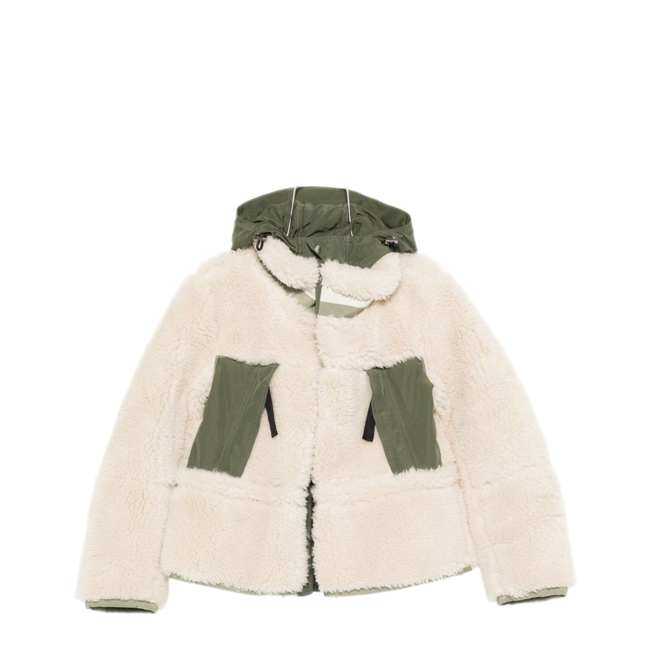 MAYFEYR - Sacai - Beige Fleece Coat - 2508076063