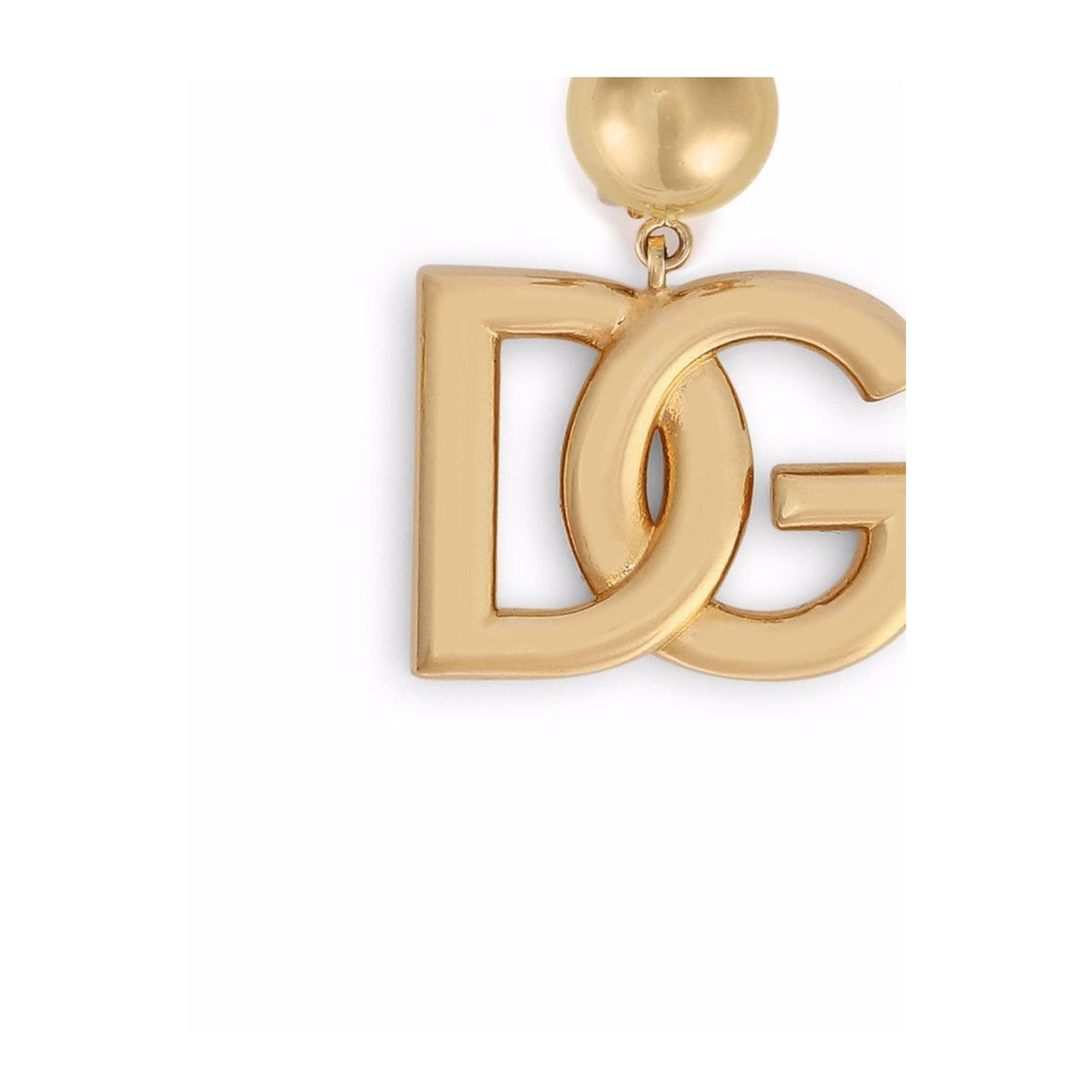 Clip-on Earrings with DG Logo in Gold