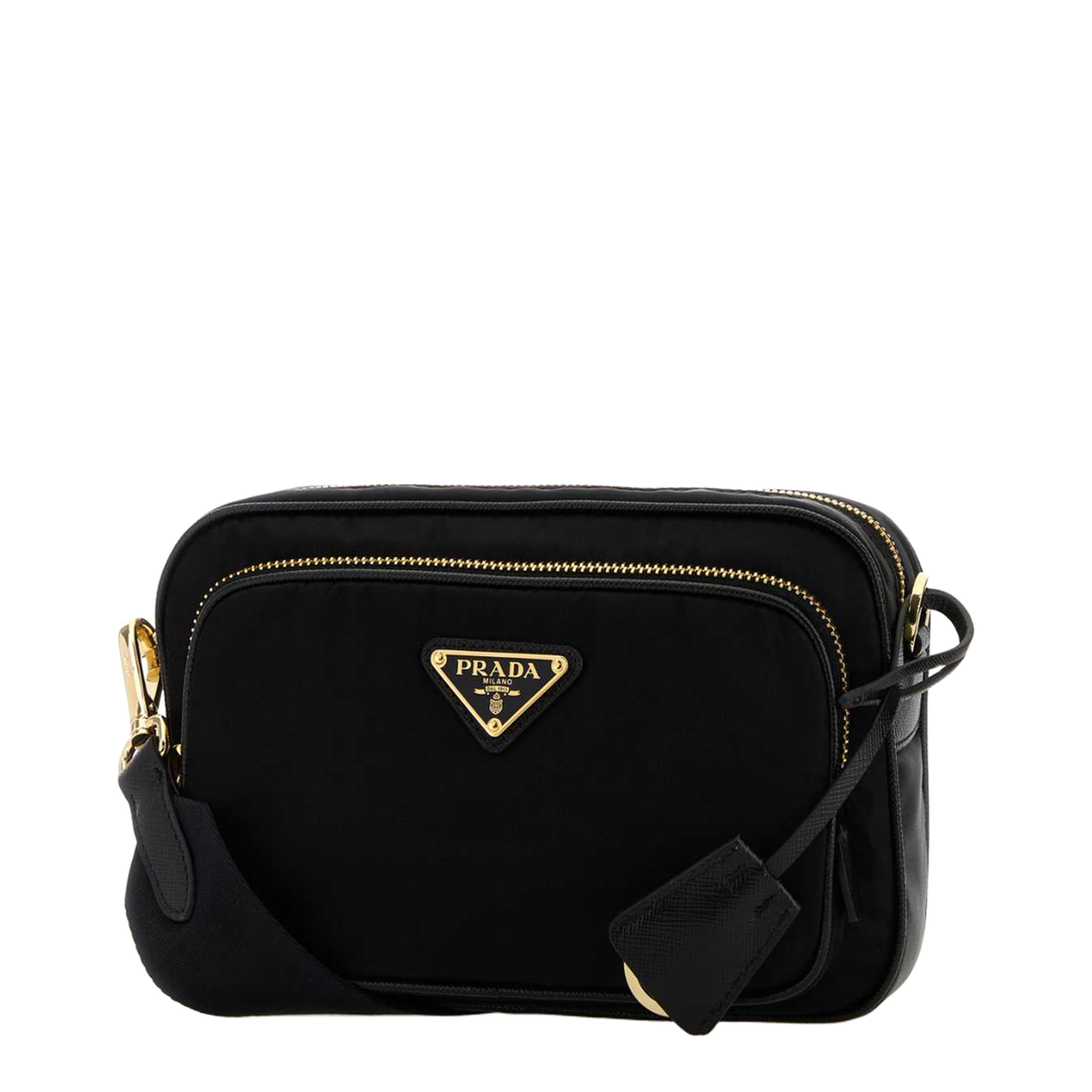 Black Re-Nylon Crossbody Bag