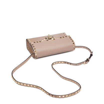 MAYFEYR - Valentino - Rockstud Small Garnet Calfskin Crossbody Bag - WB0181VSF